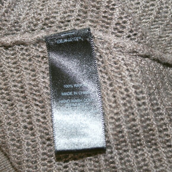 EXPRESS Sweater Lightweight Wide Neck Dolman Sleeve Pullover Neutal Taupe XS - Picture 6 of 13